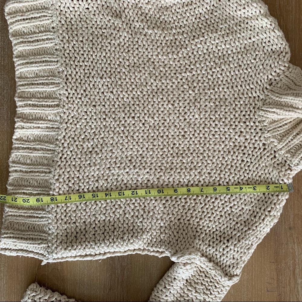 Free People Chunky Cotton Knit Cowl Neck Sweater - Picture 10 of 11